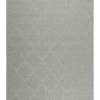 Tapis extérieur gris motif oriental beige pour entrée