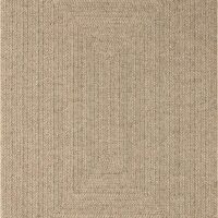 Tapis extérieur jute optique uni intempéries - nature - 60 x 180 cm--Marron-The carpet