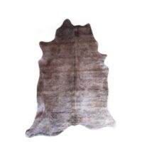 Tapis imitation fourrure marron 125 x 155--Marron-MOYCOR