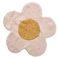 Tapis marguerite enfant coton tufté 80x80cm-Coton-Rose-Future Home