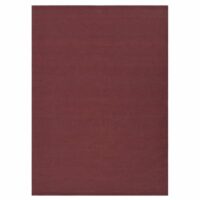 Tapis plastique recyclé tissé main-Plastique-Rouge-Decoclico