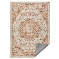 Tapis pour chambre 120 x 170 cm lavable en machine beige cappuccino--Beige-SONGMICS HOME