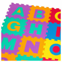 Tapis puzzle de jeux 86 pièces plastique multicolore-Plastique-Multicolore-Tectake