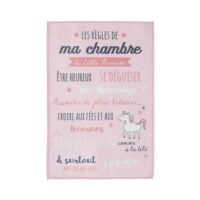 Tapis règles de la chambre enfant 60x90 cm rose--Rose-The Home Deco Kids