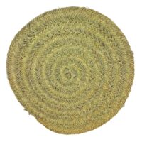 Tapis rond en fibres naturelles 180 cm-Fibre-Beige-NATYAL