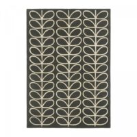 Tapis salle à manger 250x350 laine noir--Noir-Orla Kiely