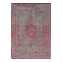 Tapis salon et chambre tissé plat 140x200 cm  Rouge--Gris-Louis de Poortere
