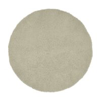 Tapis sherpa rond uni d 120 cm vert--Vert-Meubletmoi