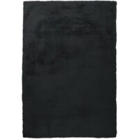 Tapis tissé rectangulaire--Noir-Arte Espina