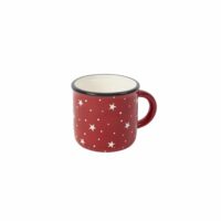 Tasse en céramique rouge et blanche l14-Céramique-Rouge-Sia Deco