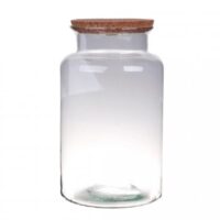 Terrarium bose 30 cm bouchon liège verre-Verre-Transparent-Naturalys