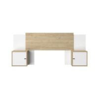 Tête de lit effet bois châtaignier-Bois-Beige-Diagone