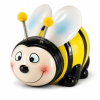 Tirelire abeille en céramique avec bouchon-Céramique-Jaune-Faye