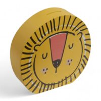 Tirelire enfant forme lion--Jaune-Today