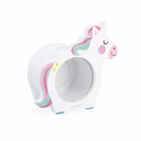 Tirelire licorne en bois-Bois-Blanc-Janod