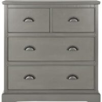 Tiroirs en bois mixte gris-Bois-Gris-Safavieh