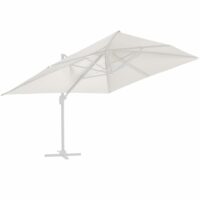 Toile pour parasol déporté 4x3m écru--Blanc-Oviala