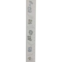 Toise en bois nounours 120 x 12 cm-Bois-Gris-Sil