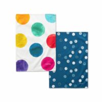 Torchon (2 pièces) 100% Coton Multicolore 70x50 cm-Coton-Multicolore-Happy Friday