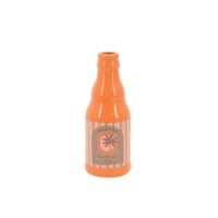 Vase bouteille palmier orange