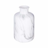Vase décoratif en dolomite blanche H 18 cm-Dolomite-Blanc-Mobili Rebecca