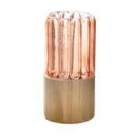 Vase en bois rose saumon-Bois-Rose-Becquet
