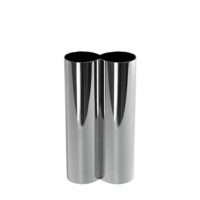 Vase en métal - chrome-Métal-Argenté-Drawer