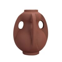 Vase et pot en métal rouge-Métal-Rouge-Dutchbone