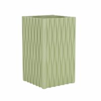 Vase et pot en résine vert-Résine-Vert-Zuiver