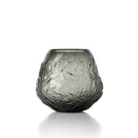 Vase verre noir 26