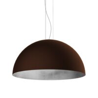 Venice - lampe à suspension en métal argenté corten e27-Métal-Argenté-Lumicom