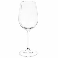Verre à pied en verre strié transparent-Maisons du Monde