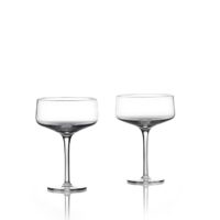 Verres à Champagne en verre transparent - Lot de 2-Verre-Transparent-Zone Denmark