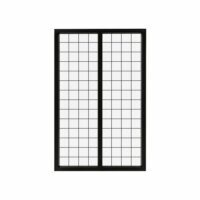 Verrière atelier intérieure aluminium noir 2 vitrages 69 x 117 cm-Aluminium-Noir-99Déco