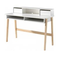 Vipack kiddy bureau bois massif laqué blanc-Bois-Blanc-Vipack